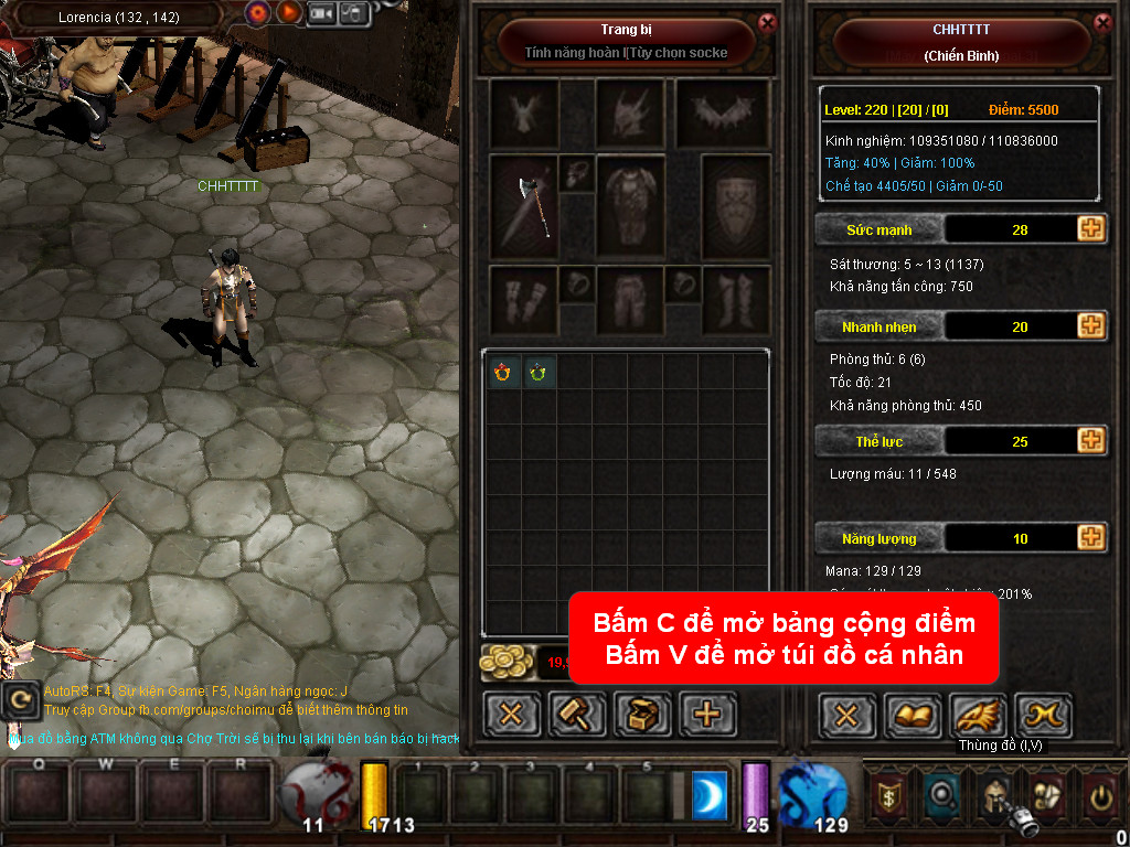 Chức năng chính của Game MU Bạch Long Chức năng chính của Game MU Bạch Long